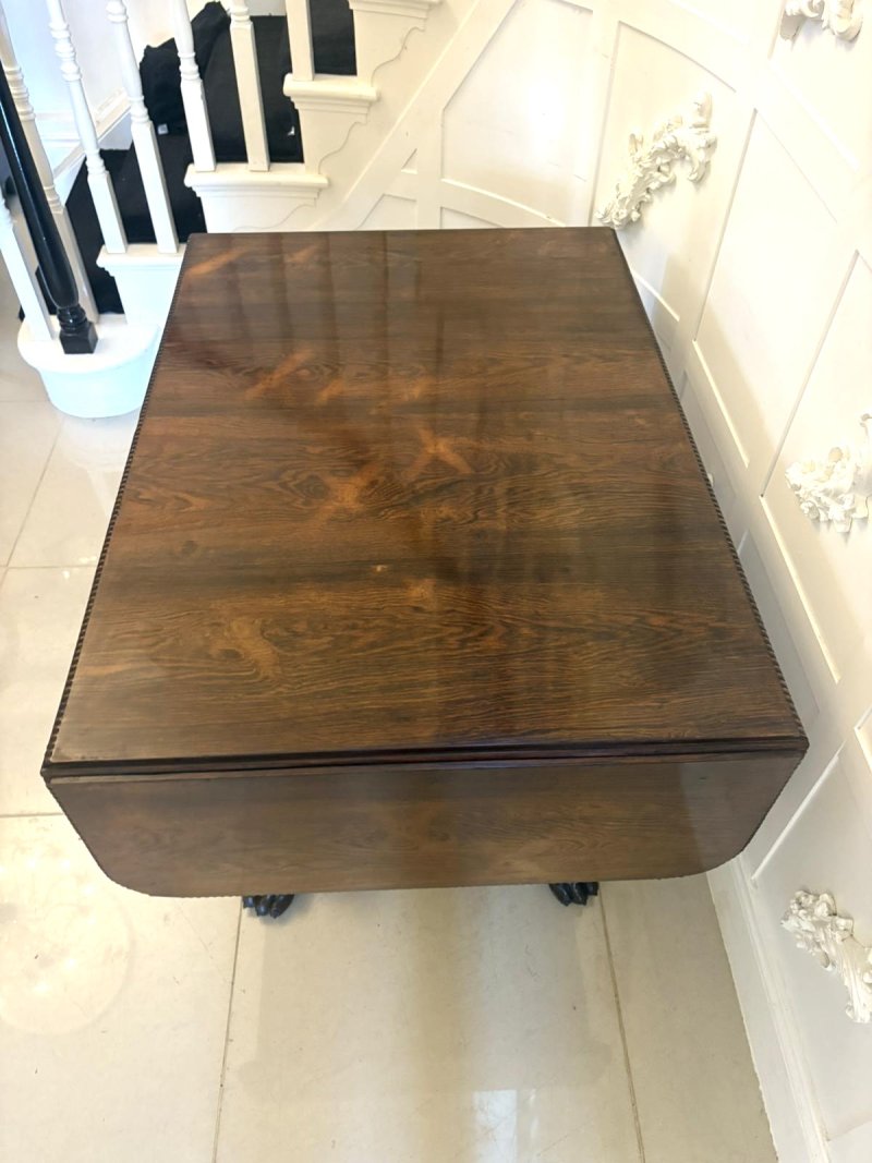 Superb Quality Antique Regency Rosewood Freestanding Sofa Table